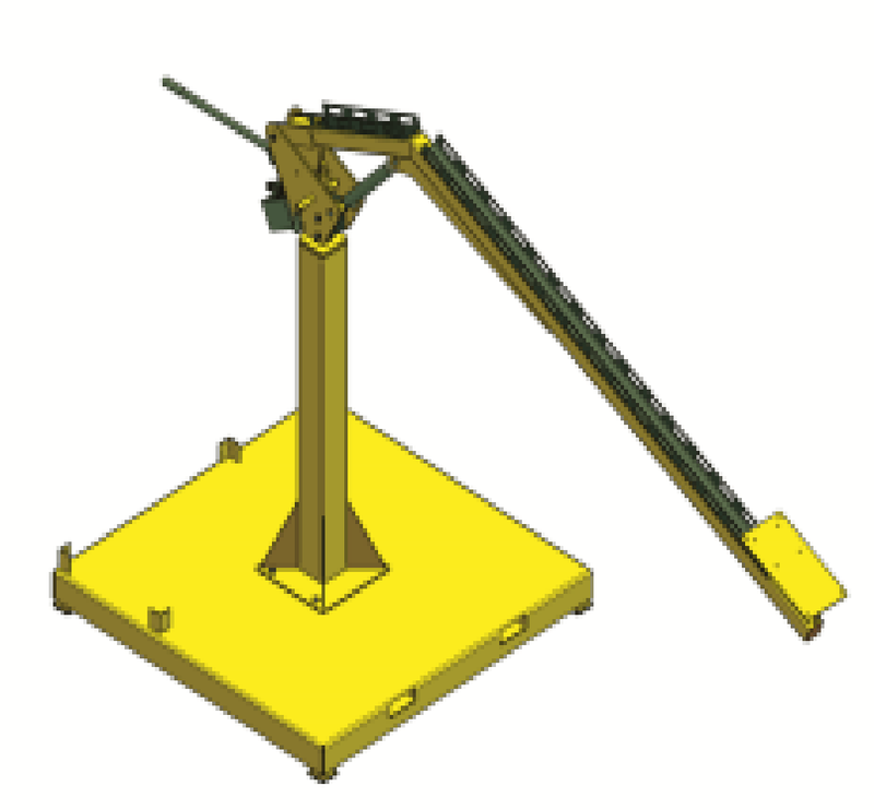 Hydraulic portable wire feeder boom