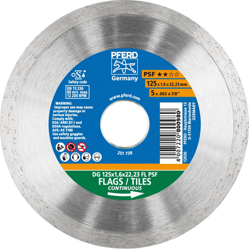 PFERD Diamantkapskivor DG 125 x 1,6 x 22,23 FL PSF