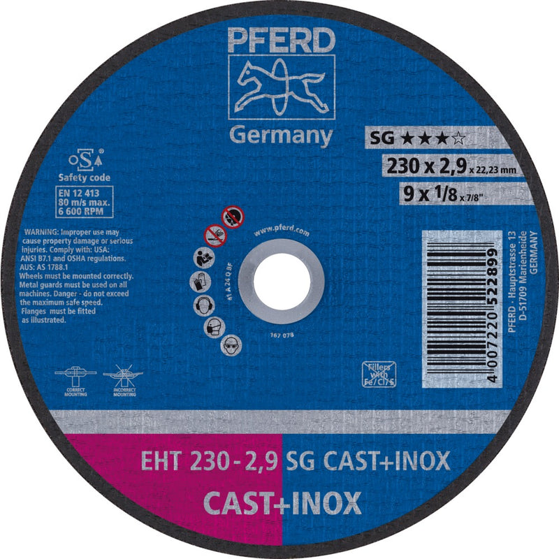 PFERD Kapskivor EHT 230-2,9 SG CAST+INOX